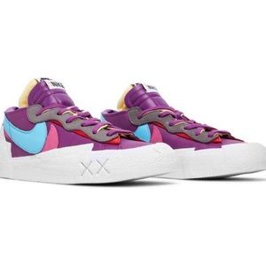 SOLD!!! Nike Sacai Kaws low purple/teal